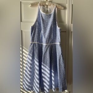 Lily Pulitzer stripe floral eyelet dress